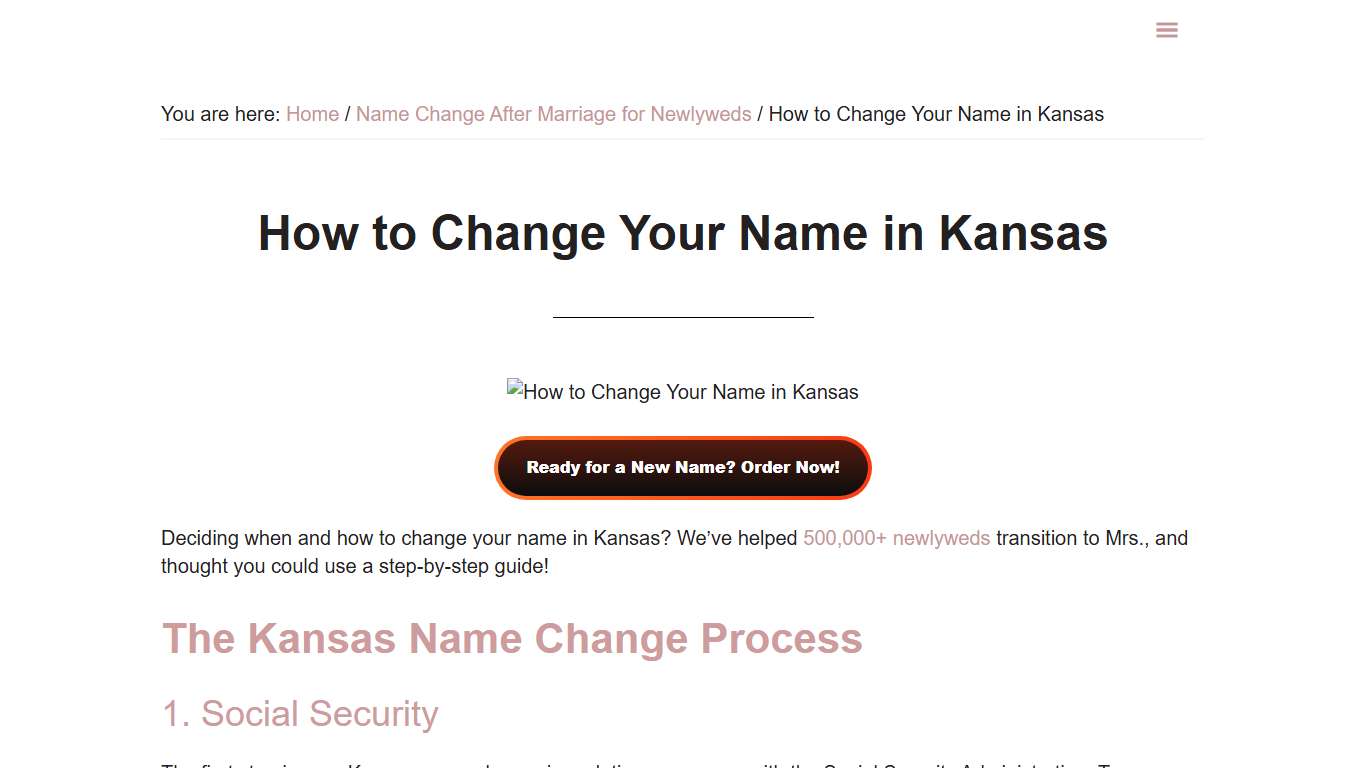 How to Change Your Name in Kansas - 2026